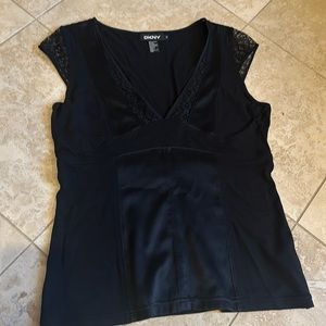 DKNY black going out top